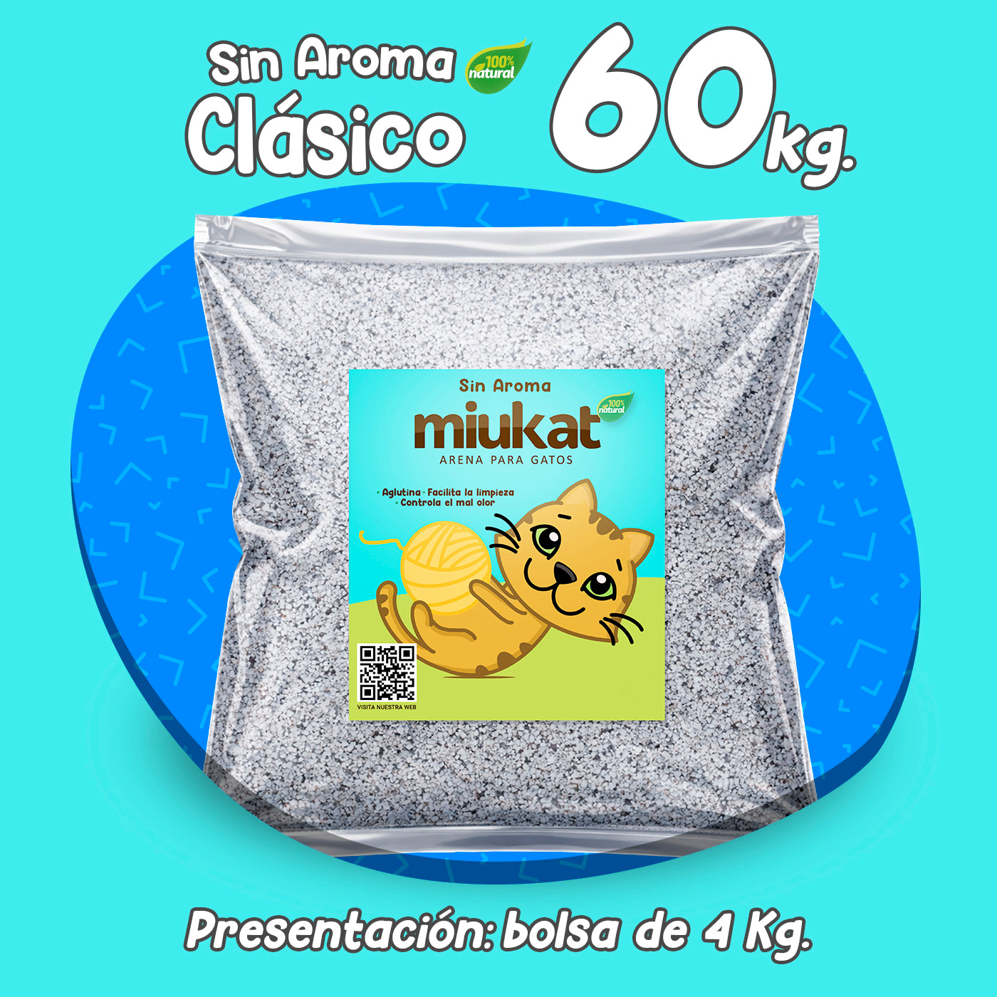 Paquete 60 Kg sin aroma