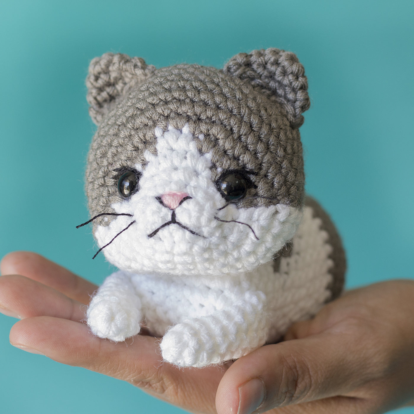 Gatito tejido a Crochet