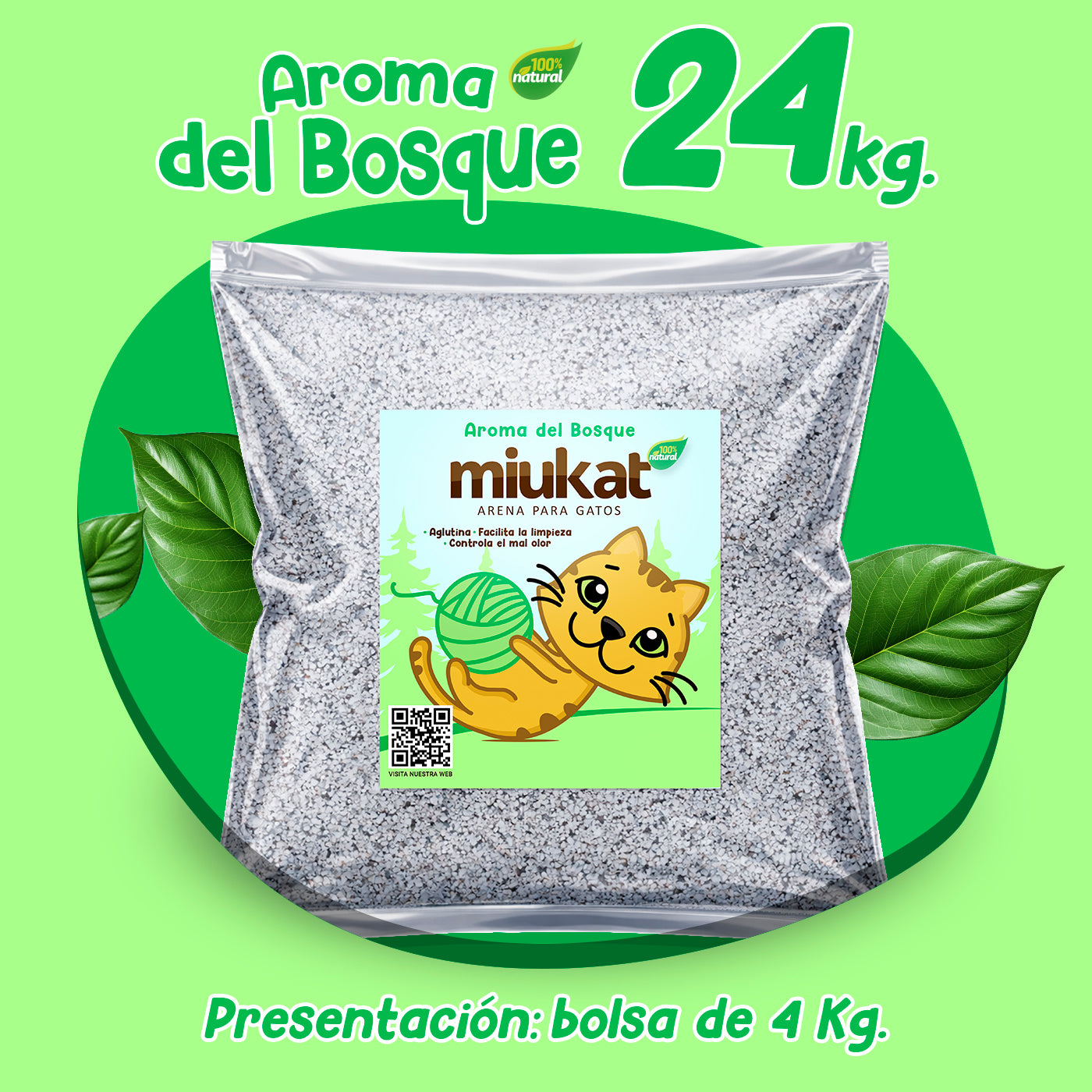 Paquete 24 Kg con aroma
