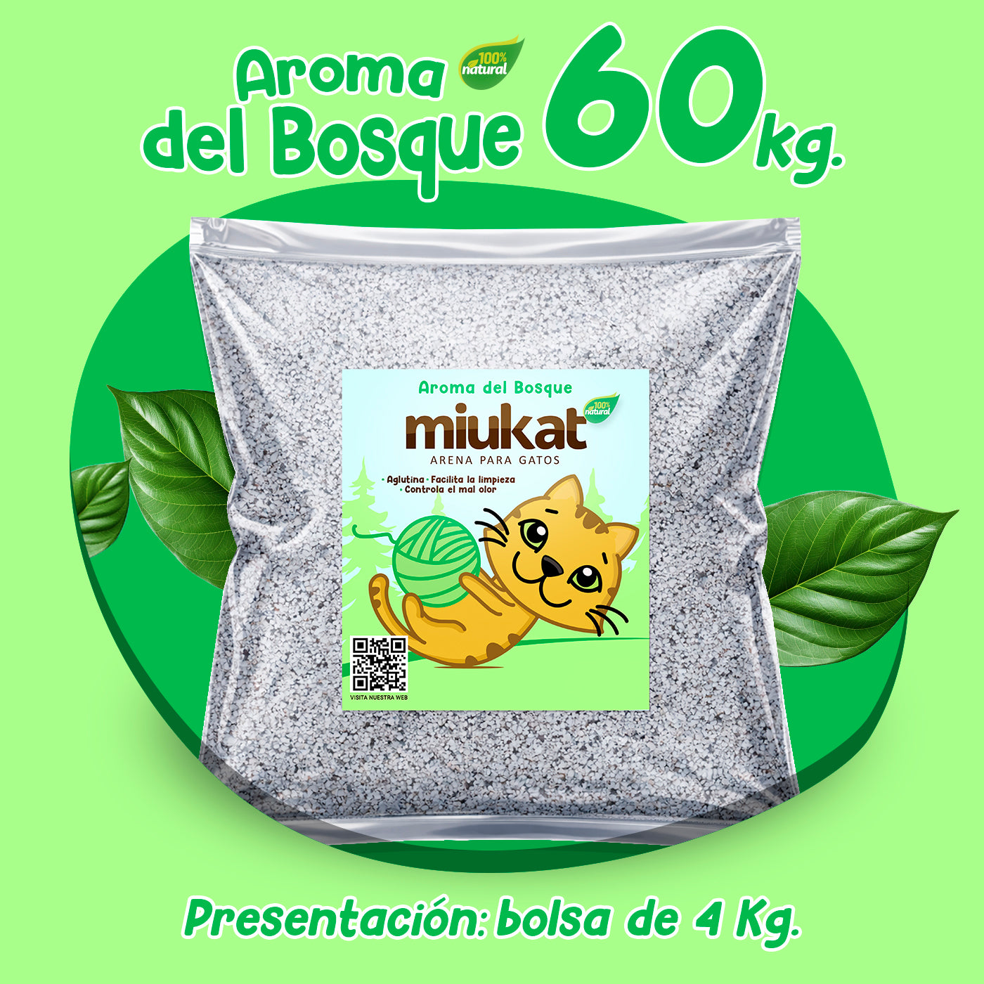 Paquete 60 Kg con aroma