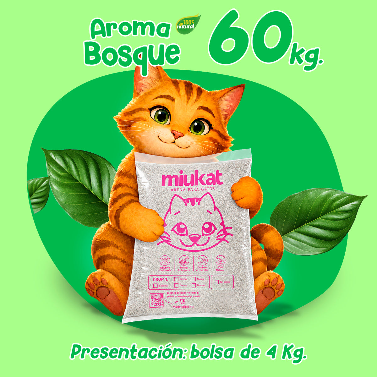 Paquete 60 Kg con aroma