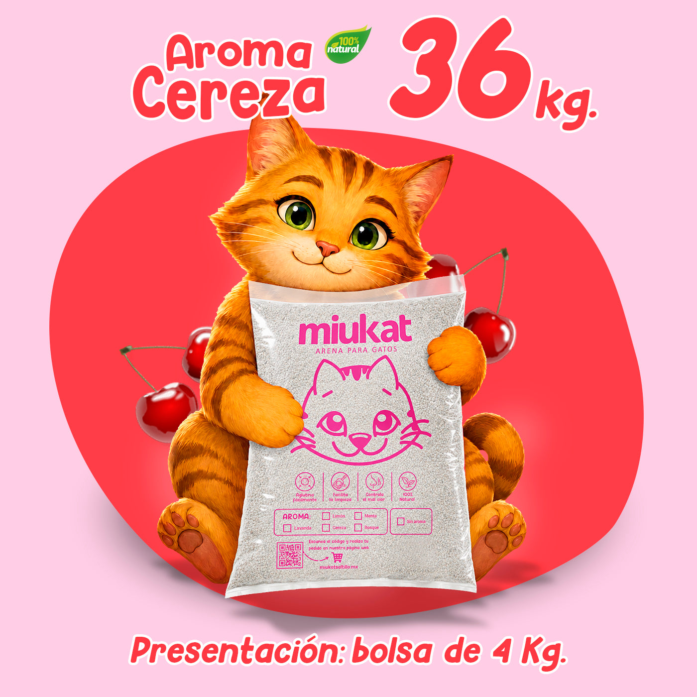 Paquete 36 Kg con aroma
