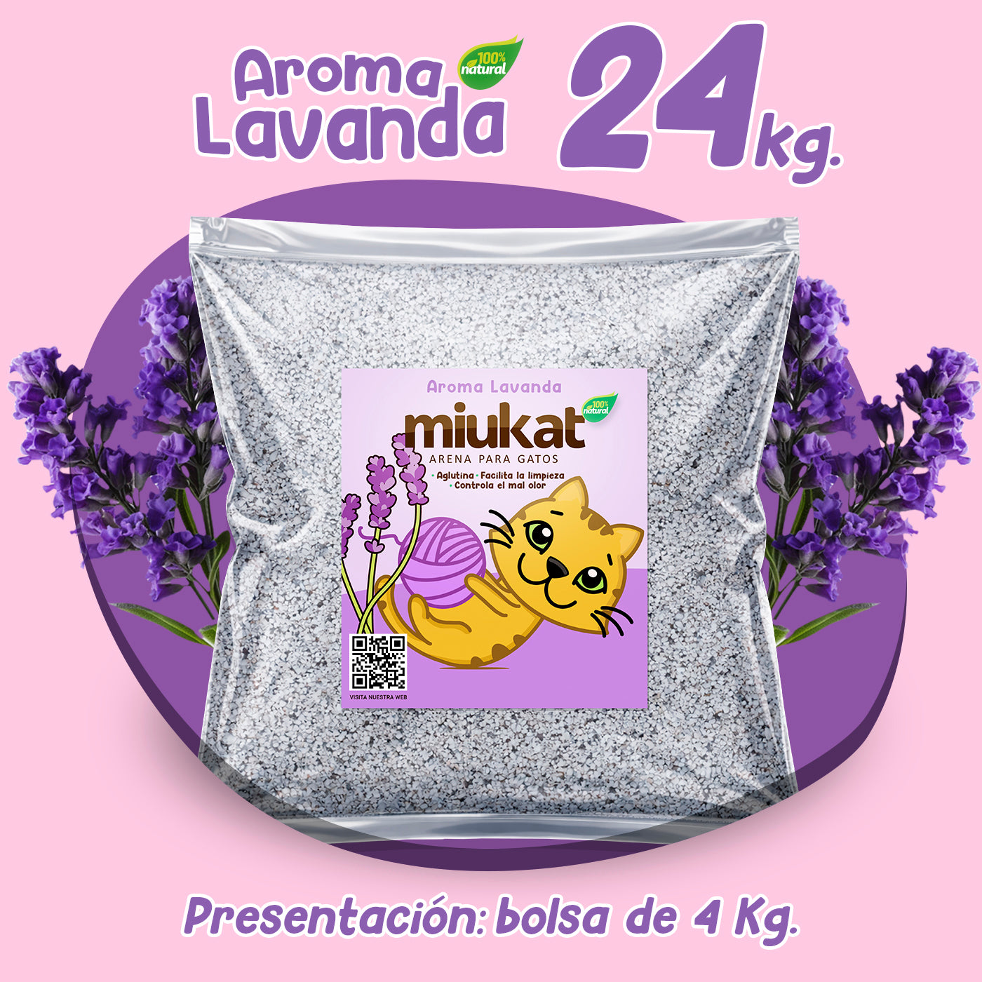 Paquete 24 Kg con aroma