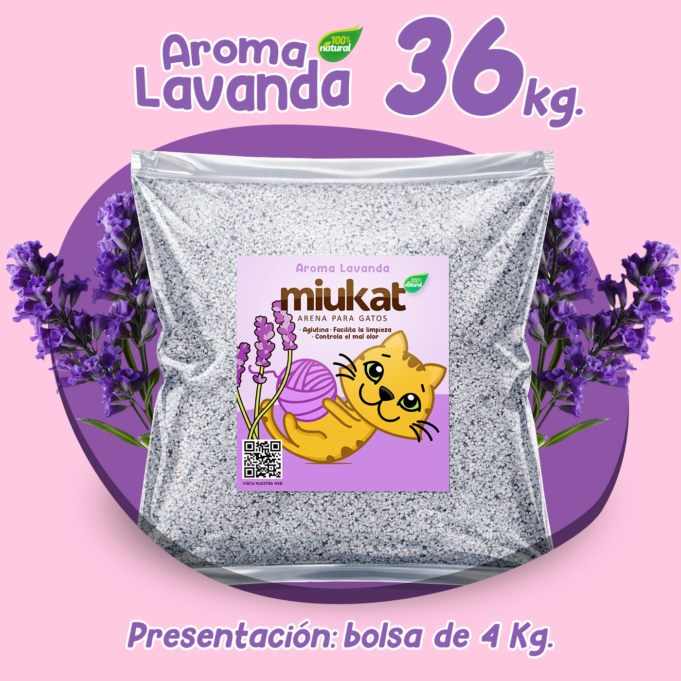 Paquete 36 Kg con aroma
