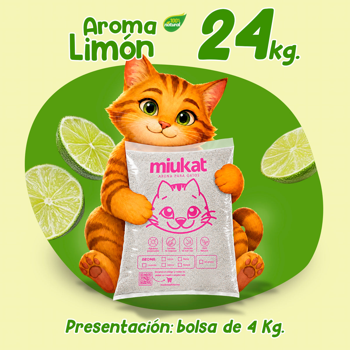 Paquete 24 Kg con aroma