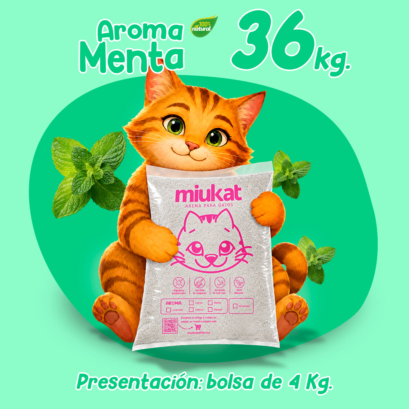 Paquete 36 Kg con aroma